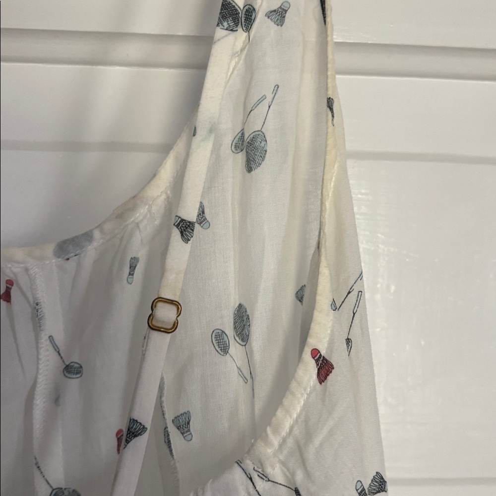 Anthropologie Cotton Lightweight White Badminton Maxi Dress - Picture 6 of 7